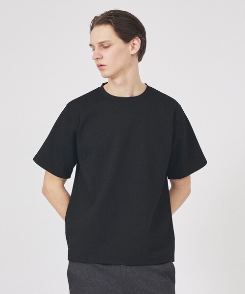 ABAHOUSE GRAY(アバハウスグレイ)の「ヘリンボーン ジャガード 半袖Tシャツ(Tシャツ/カットソー・メンズ・ホワイト/ブラック/グレイッシュブルー/グレイッシュベージュ・46/48)」の17枚目の写真