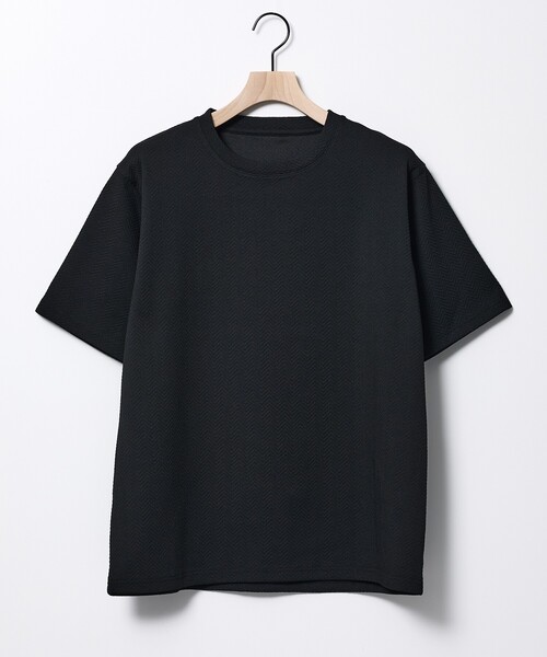 ABAHOUSE GRAY(アバハウスグレイ)の「ヘリンボーン ジャガード 半袖Tシャツ(Tシャツ/カットソー・メンズ・ホワイト/ブラック/グレイッシュブルー/グレイッシュベージュ・46/48)」の20枚目の写真