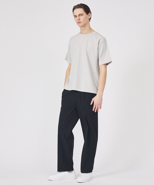ABAHOUSE GRAY(アバハウスグレイ)の「ヘリンボーン ジャガード 半袖Tシャツ(Tシャツ/カットソー・メンズ・ホワイト/ブラック/グレイッシュブルー/グレイッシュベージュ・46/48)」の22枚目の写真