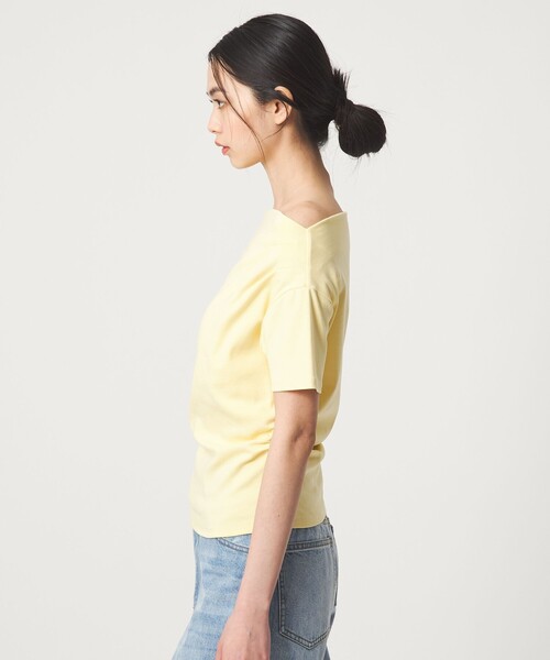 EMMEL REFINES（エメルリファインズ）の「＜EMMEL REFINES＞EM ベアフライス オフショル トップス（Tシャツ/カットソー・レディース・その他1/イエロー・FREE）」の8枚目の写真