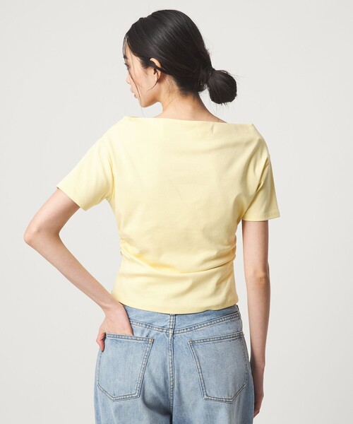 EMMEL REFINES（エメルリファインズ）の「＜EMMEL REFINES＞EM ベアフライス オフショル トップス（Tシャツ/カットソー・レディース・その他1/イエロー・FREE）」の11枚目の写真