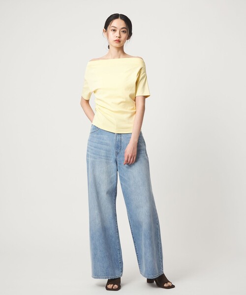 EMMEL REFINES（エメルリファインズ）の「＜EMMEL REFINES＞EM ベアフライス オフショル トップス（Tシャツ/カットソー・レディース・その他1/イエロー・FREE）」の13枚目の写真