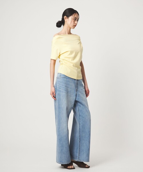 EMMEL REFINES（エメルリファインズ）の「＜EMMEL REFINES＞EM ベアフライス オフショル トップス（Tシャツ/カットソー・レディース・その他1/イエロー・FREE）」の16枚目の写真