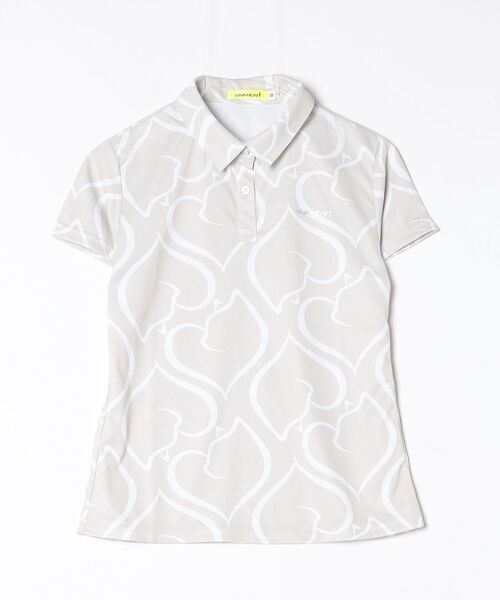 VIVA HEART（ビバハート）の「【VIVA　HEART/GOLF】 ケディハート半袖ポロシャツ（ポロシャツ・レディース・ベージュ/ピンク・38/40/42）」の2枚目の写真