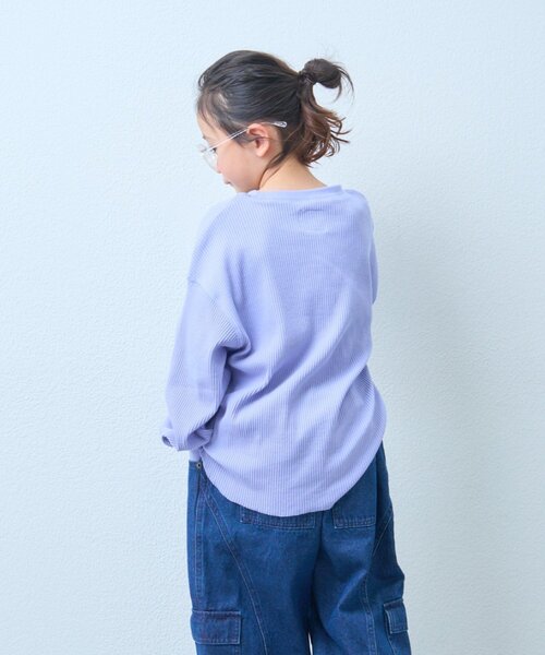 CIAOPANIC TYPY(チャオパニックティピー)の「【KIDS】デイリー使い最強!プチプラリブロゴロンTEE《ジュニアサイズあり》(Tシャツ/カットソー・キッズ・グレー/イエロー/パープル・110/130/150)」の8枚目の写真