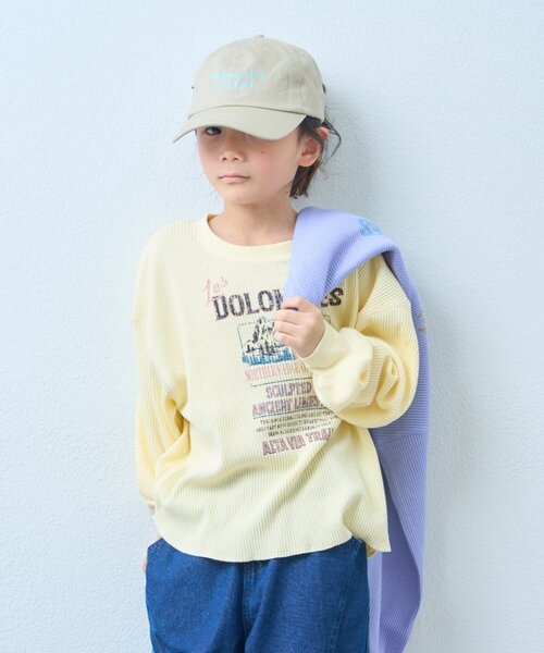 CIAOPANIC TYPY(チャオパニックティピー)の「【KIDS】デイリー使い最強!プチプラリブロゴロンTEE《ジュニアサイズあり》(Tシャツ/カットソー・キッズ・グレー/イエロー/パープル・110/130/150)」の10枚目の写真