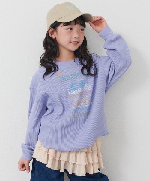 CIAOPANIC TYPY(チャオパニックティピー)の「【KIDS】デイリー使い最強!プチプラリブロゴロンTEE《ジュニアサイズあり》(Tシャツ/カットソー・キッズ・グレー/イエロー/パープル・110/130/150)」の12枚目の写真
