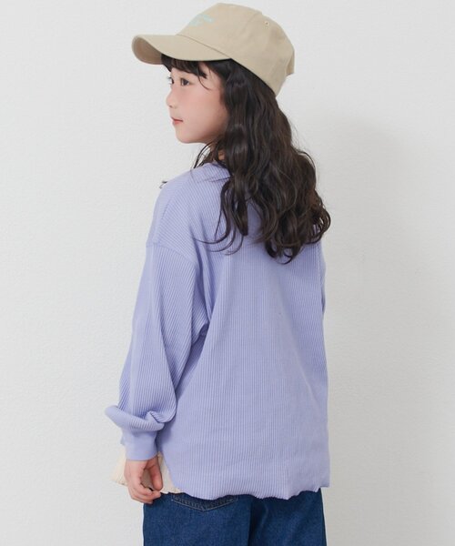 CIAOPANIC TYPY(チャオパニックティピー)の「【KIDS】デイリー使い最強!プチプラリブロゴロンTEE《ジュニアサイズあり》(Tシャツ/カットソー・キッズ・グレー/イエロー/パープル・110/130/150)」の13枚目の写真