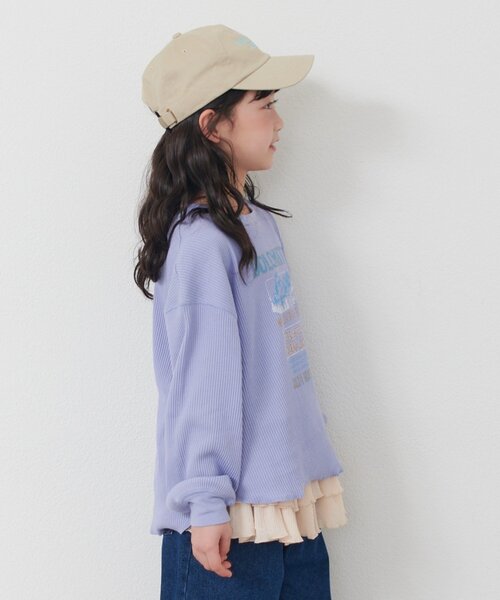 CIAOPANIC TYPY(チャオパニックティピー)の「【KIDS】デイリー使い最強!プチプラリブロゴロンTEE《ジュニアサイズあり》(Tシャツ/カットソー・キッズ・グレー/イエロー/パープル・110/130/150)」の14枚目の写真