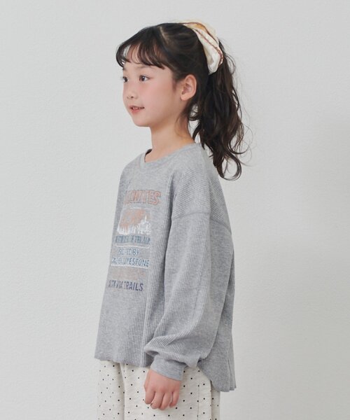 CIAOPANIC TYPY(チャオパニックティピー)の「【KIDS】デイリー使い最強!プチプラリブロゴロンTEE《ジュニアサイズあり》(Tシャツ/カットソー・キッズ・グレー/イエロー/パープル・110/130/150)」の16枚目の写真