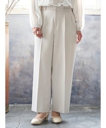 Re-J&SUPURE（リジェイアンドスプル）の「【大きいサイズ】【Wクロス】ワイドパンツ(セットアップ可)（スラックス）」