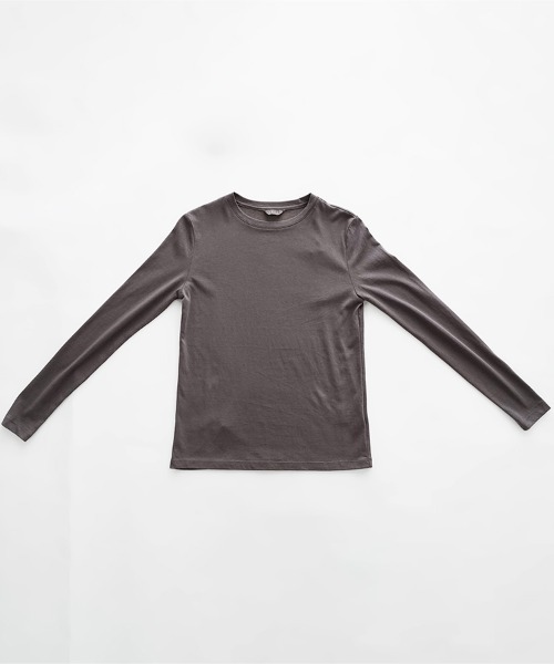 オローネ(オローネ)の「マイアンダーカットソー(Tシャツ/カットソー・レディース・チャコールグレー/オフホワイト/オリーブ・FREE)」の6枚目の写真