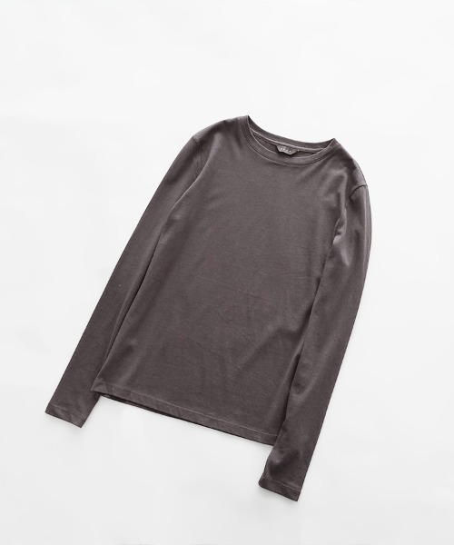 オローネ(オローネ)の「マイアンダーカットソー(Tシャツ/カットソー・レディース・チャコールグレー/オフホワイト/オリーブ・FREE)」の5枚目の写真