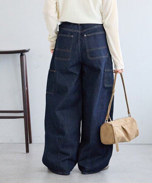 DISCOAT(ディスコート)の「【Enlude】ダブルニーバレルペインターパンツ《ユニセックス》(デニムパンツ・レディース・ネイビー/サックスブルー/アイボリー・LARGE/MEDIUM)」の18枚目の写真