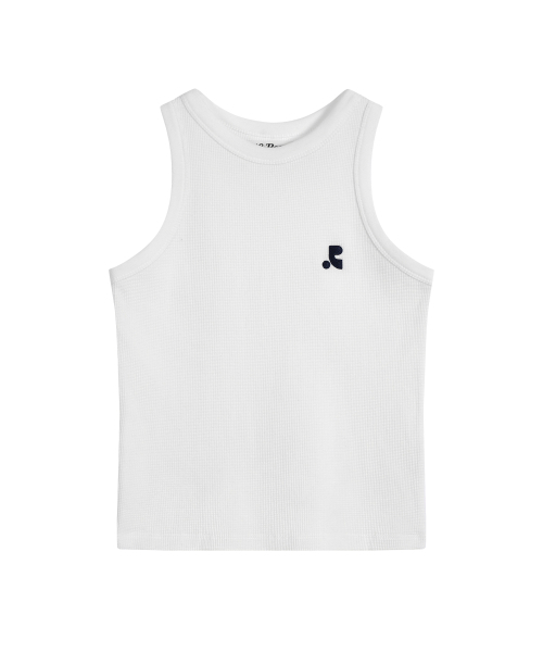 Rest&Recreation(レストアンドレクリエーション)の「WAFFLE SLEEVELESS - WHITE(Tシャツ/カットソー・レディース・その他・ONE)」の1枚目の写真