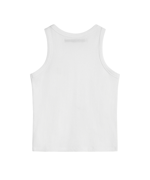 Rest&Recreation(レストアンドレクリエーション)の「WAFFLE SLEEVELESS - WHITE(Tシャツ/カットソー・レディース・その他・ONE)」の2枚目の写真