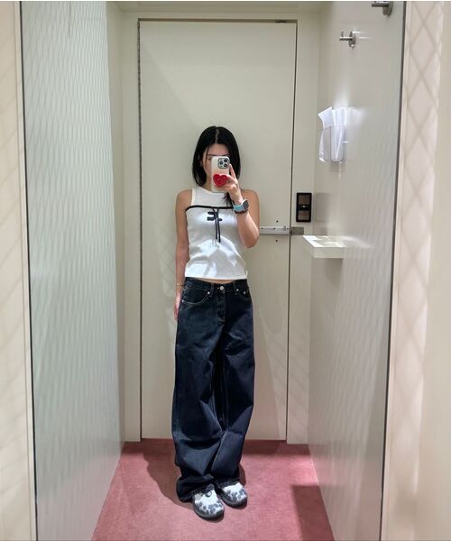 Rest&Recreation(レストアンドレクリエーション)の「WAFFLE SLEEVELESS - WHITE(Tシャツ/カットソー・レディース・その他・ONE)」の6枚目の写真