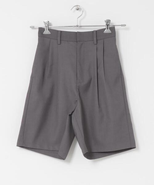 KBF（ケイビーエフ）の「ダブルタックショートパンツ（その他パンツ・レディース・グレー/ブラック・ONE）」の10枚目の写真