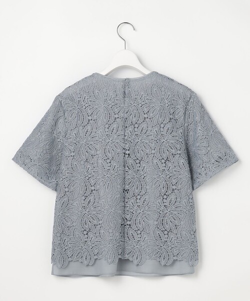 J.PRESS(ジェイプレス)の「レースコンビジャージー カットソー(Tシャツ/カットソー・レディース・ホワイト系/ライトグレー系・T13)」の12枚目の写真