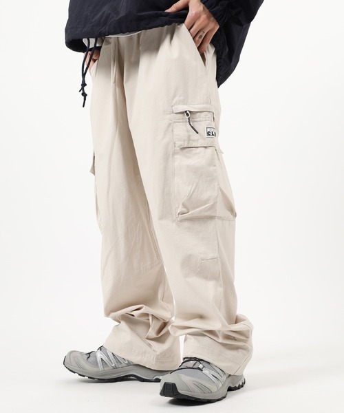 PRO CLUB （プロクラブ）の「PRO CLUB WIDE LEG CARGO PANT ワイドカーゴパンツ（カーゴパンツ・メンズ・ブラック/カーキ/ホワイト系・XL/M/S/L/2XL/3XL）」の2枚目の写真