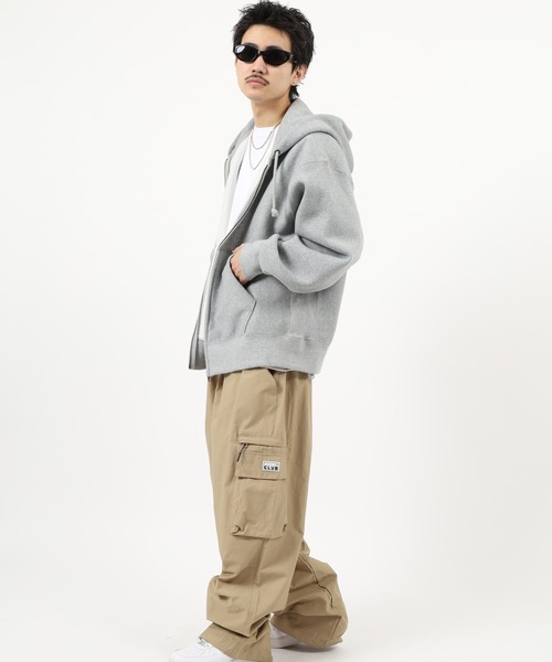 PRO CLUB （プロクラブ）の「PRO CLUB WIDE LEG CARGO PANT ワイドカーゴパンツ（カーゴパンツ・メンズ・ブラック/カーキ/ホワイト系・XL/M/S/L/2XL/3XL）」の12枚目の写真