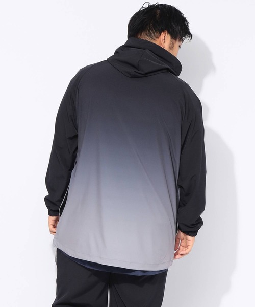 EXCELLENT FINE（エクセレント ファイン）の「パーカー 長袖 メンズ 大きいサイズ ドライ ストレッチクロス フルジップ ブルゾン EXCELLENT FINE (エクセレントファイン)（パーカー・メンズ・ネイビー/ライトグレー/ブラック・X2(4L～5L)/X1(3L～4L)）」の9枚目の写真