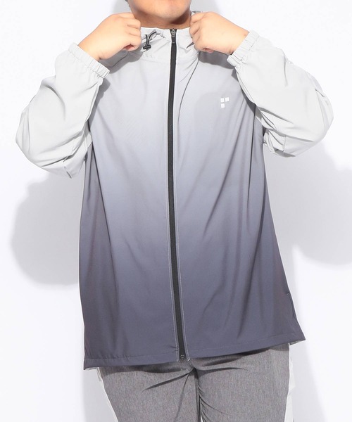 EXCELLENT FINE（エクセレント ファイン）の「パーカー 長袖 メンズ 大きいサイズ ドライ ストレッチクロス フルジップ ブルゾン EXCELLENT FINE (エクセレントファイン)（パーカー・メンズ・ネイビー/ライトグレー/ブラック・X2(4L～5L)/X1(3L～4L)）」の10枚目の写真