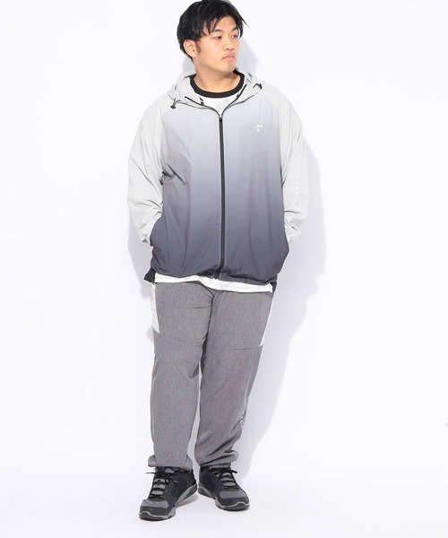 EXCELLENT FINE（エクセレント ファイン）の「パーカー 長袖 メンズ 大きいサイズ ドライ ストレッチクロス フルジップ ブルゾン EXCELLENT FINE (エクセレントファイン)（パーカー・メンズ・ネイビー/ライトグレー/ブラック・X2(4L～5L)/X1(3L～4L)）」の12枚目の写真