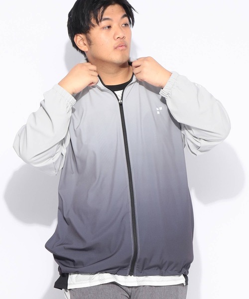 EXCELLENT FINE（エクセレント ファイン）の「パーカー 長袖 メンズ 大きいサイズ ドライ ストレッチクロス フルジップ ブルゾン EXCELLENT FINE (エクセレントファイン)（パーカー・メンズ・ネイビー/ライトグレー/ブラック・X2(4L～5L)/X1(3L～4L)）」の13枚目の写真