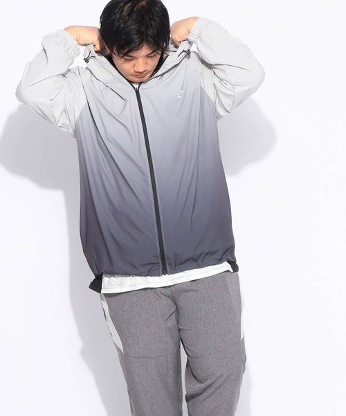 EXCELLENT FINE（エクセレント ファイン）の「パーカー 長袖 メンズ 大きいサイズ ドライ ストレッチクロス フルジップ ブルゾン EXCELLENT FINE (エクセレントファイン)（パーカー・メンズ・ネイビー/ライトグレー/ブラック・X2(4L～5L)/X1(3L～4L)）」の14枚目の写真