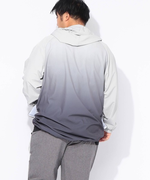 EXCELLENT FINE（エクセレント ファイン）の「パーカー 長袖 メンズ 大きいサイズ ドライ ストレッチクロス フルジップ ブルゾン EXCELLENT FINE (エクセレントファイン)（パーカー・メンズ・ネイビー/ライトグレー/ブラック・X2(4L～5L)/X1(3L～4L)）」の16枚目の写真