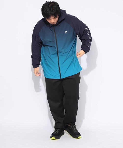 EXCELLENT FINE（エクセレント ファイン）の「パーカー 長袖 メンズ 大きいサイズ ドライ ストレッチクロス フルジップ ブルゾン EXCELLENT FINE (エクセレントファイン)（パーカー・メンズ・ネイビー/ライトグレー/ブラック・X2(4L～5L)/X1(3L～4L)）」の21枚目の写真