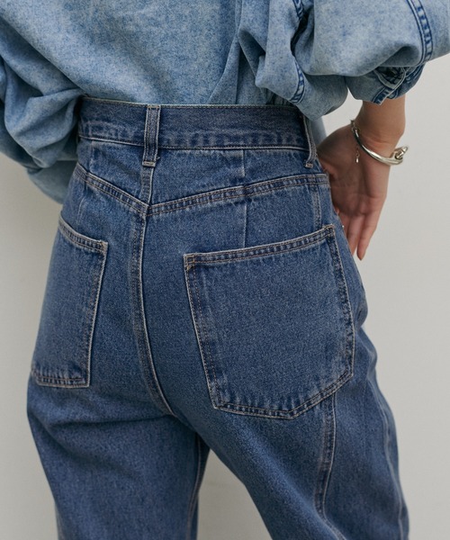 LARUTA（ラルータ）の「【LARUTA】[Web限定]デニムシームフレアパンツ（デニムパンツ・レディース・ブルー/グレー・MEDIUM）」の20枚目の写真