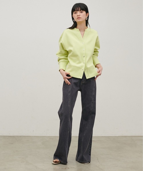 LARUTA（ラルータ）の「【LARUTA】[Web限定]デニムシームフレアパンツ（デニムパンツ・レディース・ブルー/グレー・MEDIUM）」の11枚目の写真