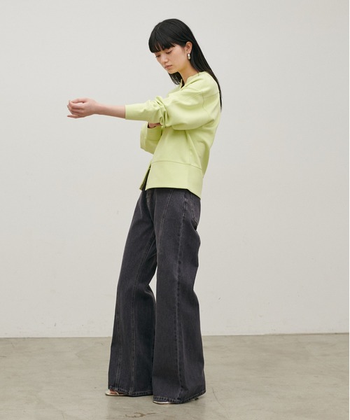 LARUTA（ラルータ）の「【LARUTA】[Web限定]デニムシームフレアパンツ（デニムパンツ・レディース・ブルー/グレー・MEDIUM）」の12枚目の写真