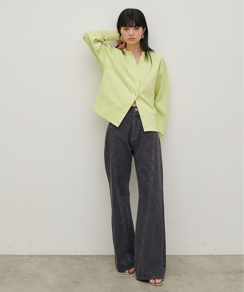 LARUTA（ラルータ）の「【LARUTA】[Web限定]デニムシームフレアパンツ（デニムパンツ・レディース・ブルー/グレー・MEDIUM）」の13枚目の写真