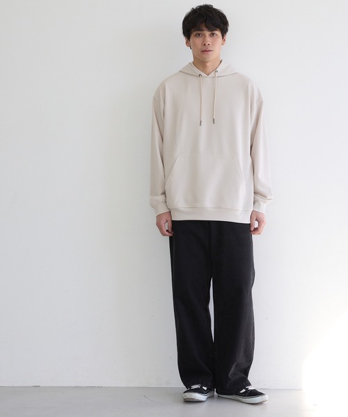 coca(coca)(コカ)の「エンボスワイドプルパーカー(パーカー・メンズ・カーキ/チャコール/ブラック/ライトグレー・XL/M/L)」の12枚目の写真
