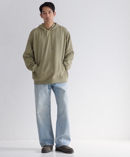 coca(coca)(コカ)の「エンボスワイドプルパーカー(パーカー・メンズ・カーキ/チャコール/ブラック/ライトグレー・XL/M/L)」の13枚目の写真