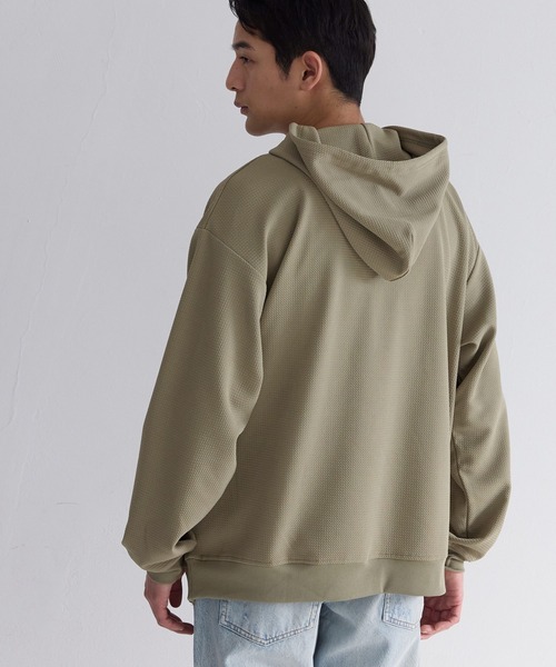 coca(coca)(コカ)の「エンボスワイドプルパーカー(パーカー・メンズ・カーキ/チャコール/ブラック/ライトグレー・XL/M/L)」の14枚目の写真