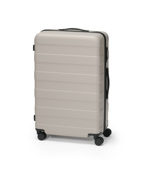 無印良品(ムジルシリョウヒン)の「バーを自由に調節できる ハードキャリーケース(75L)(スーツケース/キャリーバッグ・レディース・グレイッシュベージュ/ブラック/ホワイト/ネイビー/グレー・FREE)」の4枚目の写真