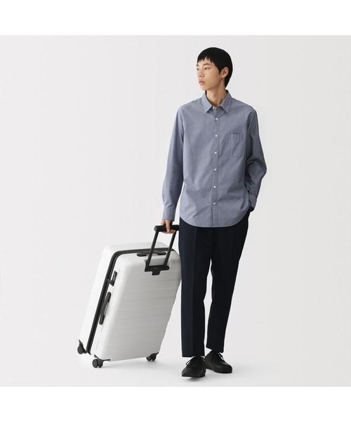 無印良品(ムジルシリョウヒン)の「バーを自由に調節できる ハードキャリーケース(75L)(スーツケース/キャリーバッグ・レディース・グレイッシュベージュ/ブラック/ホワイト/ネイビー/グレー・FREE)」の7枚目の写真