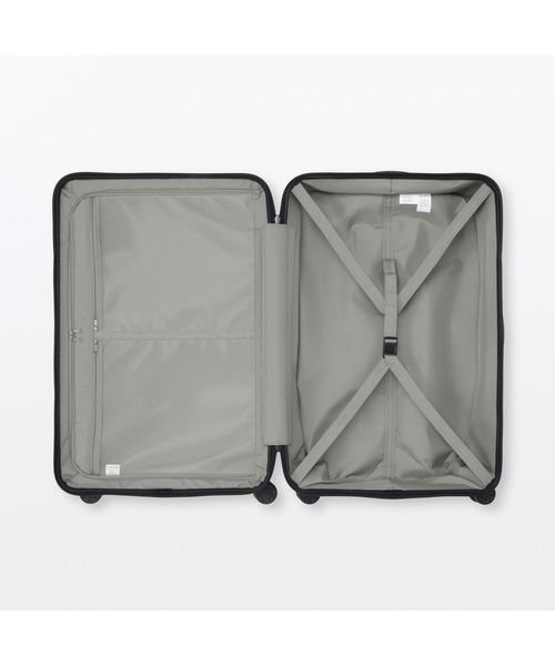無印良品(ムジルシリョウヒン)の「バーを自由に調節できる ハードキャリーケース(75L)(スーツケース/キャリーバッグ・レディース・グレイッシュベージュ/ブラック/ホワイト/ネイビー/グレー・FREE)」の12枚目の写真
