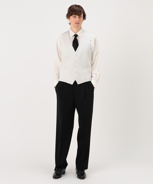 TOMORROWLAND （トゥモローランド）の「ウールバラシャ 5B ベスト（ベスト・メンズ・ホワイト・48/44）」の2枚目の写真