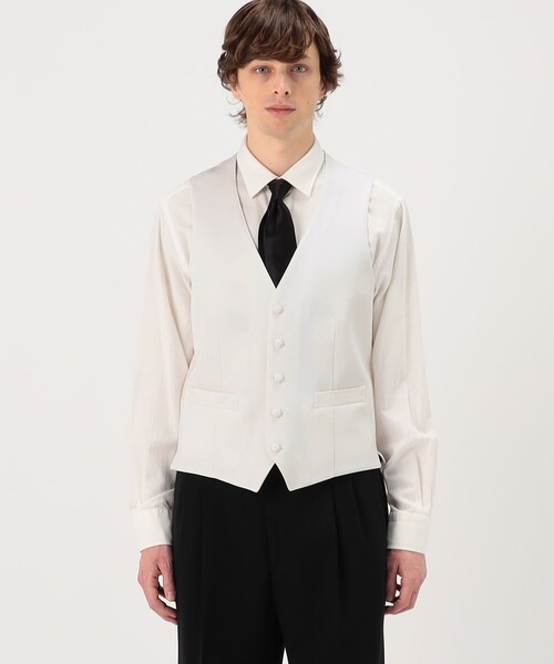 TOMORROWLAND （トゥモローランド）の「ウールバラシャ 5B ベスト（ベスト・メンズ・ホワイト・48/44）」の4枚目の写真