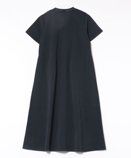 Arnold Palmer（アーノルドパーマー）の「シルキーポンチ 衿ロゴ カットワンピース（ワンピース・レディース・アイボリー/ネイビー/ミント・L/M/S）」の4枚目の写真