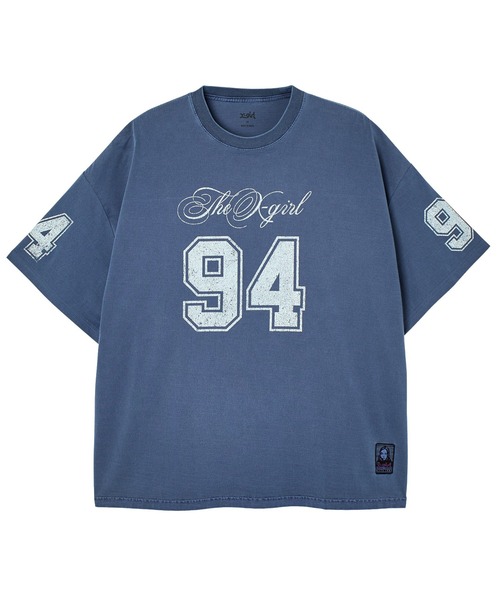 X-girl(エックスガール)の「FADED NUMBER S/S BIG TEE DRESS(ワンピース・レディース・ブラック/ブラウン/ブルー・S/M)」の3枚目の写真