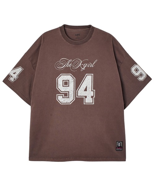X-girl(エックスガール)の「FADED NUMBER S/S BIG TEE DRESS(ワンピース・レディース・ブラック/ブラウン/ブルー・S/M)」の9枚目の写真