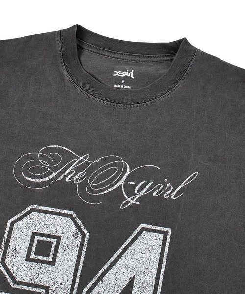 X-girl(エックスガール)の「FADED NUMBER S/S BIG TEE DRESS(ワンピース・レディース・ブラック/ブラウン/ブルー・S/M)」の12枚目の写真