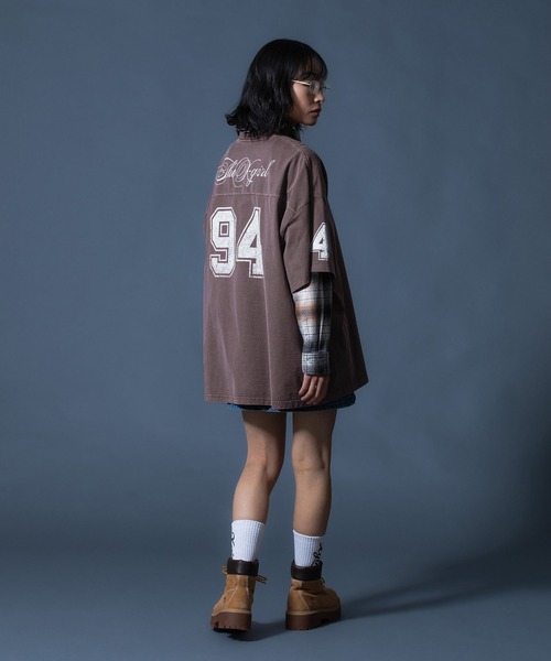 X-girl(エックスガール)の「FADED NUMBER S/S BIG TEE DRESS(ワンピース・レディース・ブラック/ブラウン/ブルー・S/M)」の22枚目の写真