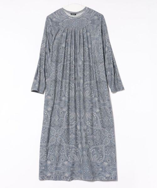 ZUCCa(ズッカ)の「FLORAL SCARF PRINT JERSEY / S(ワンピース・レディース・ブルー/グレー・M size)」の7枚目の写真